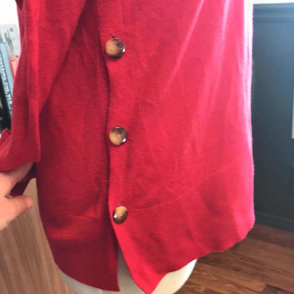 Loft Red Sweater - Picture 4 of 7